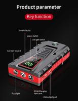Arrancador de batería portátil para coche, dispositivo de arranque automático de gasolina y diésel, batería de emergencia de 99800mAh, pico de 5000A, cargador de Banco de energía de 12V - details 5