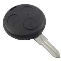 Ociodual Carcasa de llave inteligente mando a distancia con 3 botones para coches Smart Negra - details 1