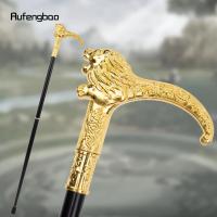 Bastón De Moda Con Manija De León Dorado Elegante Y Decorativo Para Fiesta 95cm Material De Acero Con Punta De Goma - details 0