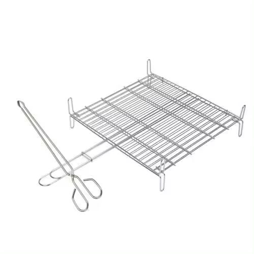 Parrilla doble inoxidable SAUVIC 18/8 40x45cm. 2685 - 1