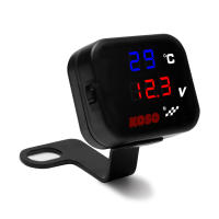 KOSO Medidor De Temperatura Y Voltaje Para Motocicleta Con Cargador USB 3 En 1 Pantalla LCD Digital Impermeable Para Teléfono Móvil - details 5