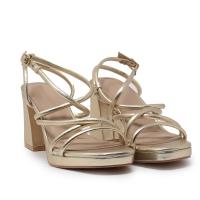Sandalias con tacón mujer KTEY 282 A-3257B GOLD SANDALIA TUBULAR GOLD 36863 25V - details 0