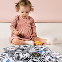 Libro De Tela Para Bebé Con Alta Contraste Negro Y Blanco Juguetes Sensoriales Para Niños Actividad De Felpa Regalos Para Bebés Vuelta a La Escuela - details 2