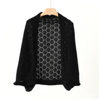 Chal De Lana Pura 100% Knit Invierno Otoño Cardigan Cape Warm Suave Pashmina Scarf Geométrico Fashion Para Mujer Adulto Casual - details 11