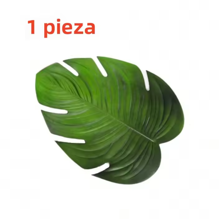 Tazas De Tapete Protector De Mesa Monstera Hoja Tropica Verde Ecológico Anti-Derrame Lavable Para Fiesta De Navidad Y Boda Decoración De Hogar - 1