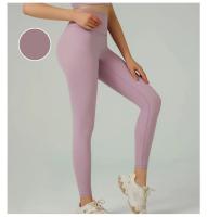 Leggings De Yoga Para Mujer Cintura Alta Sensación De Naked Fitness Running Ciclismo Ropa De Gimnasio Deporte Verano Talla True Fit Pantalones De Pierna Larga Material Nylon Spandex - details 18