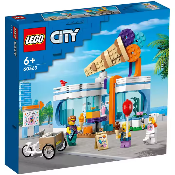 LEGO CITY - HELADERÍA Y 3 FIGURAS, 60363, TIENDA CON LICENCIA OFICIAL - 1