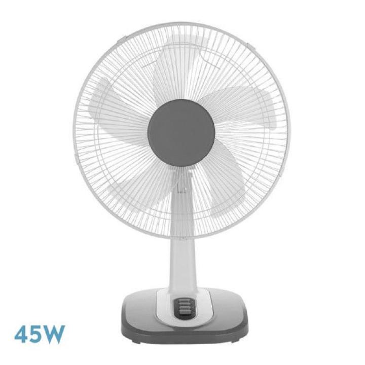 Ventilador Sobremesa Arroyo Grande Blanco/gris 3 velocidades 45w 5 Aspas Abrila — oferta en Miravia