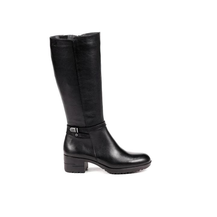 BOTA DE CAÑA ALTA NEGRA DE PIEL Fluchos ALISS F1374