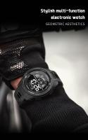 Reloj Digital SMAEL 8105 Deportivo LED Reloj De Pulsera Hombre 50m Impermeable Con Función De Parada El Tiempo Luz Retroiluminada Resistente Al Choque Para Hombres - details 4
