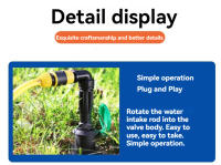 Válvula De Ingesta De Agua Plástica 6 Pulgadas 1 Pulgada Dispositivo De Agua Rápida enterradoPlug De Ingesta De Agua Verde Para Comunidad Jardín Hortícola - details 4