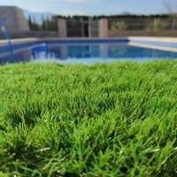 Cesped artificial terraza exterior  - rollo cesped artificial 2x0.5m 30mm de altura con alta densidad - calidad profesional - Hilo de hierba retardante de llama - details 2