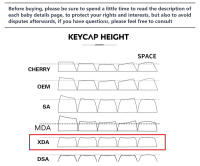 XDA PBT Keycaps Conjunto De 140 Teclas Para Teclado Mecánico De Juego Coreano Japonés Inglés Dye Sub Honey Milk Compatible Con 61/64/68/84/75/87/96/104 Teclas - details 8