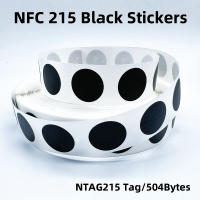 Etiquetas Adhesivas NFC NTG215 25MM 504 Bytes Negro 10/50/100pcs RFID 13.56MHz Para Automatización Personal Acceso Control - details 9