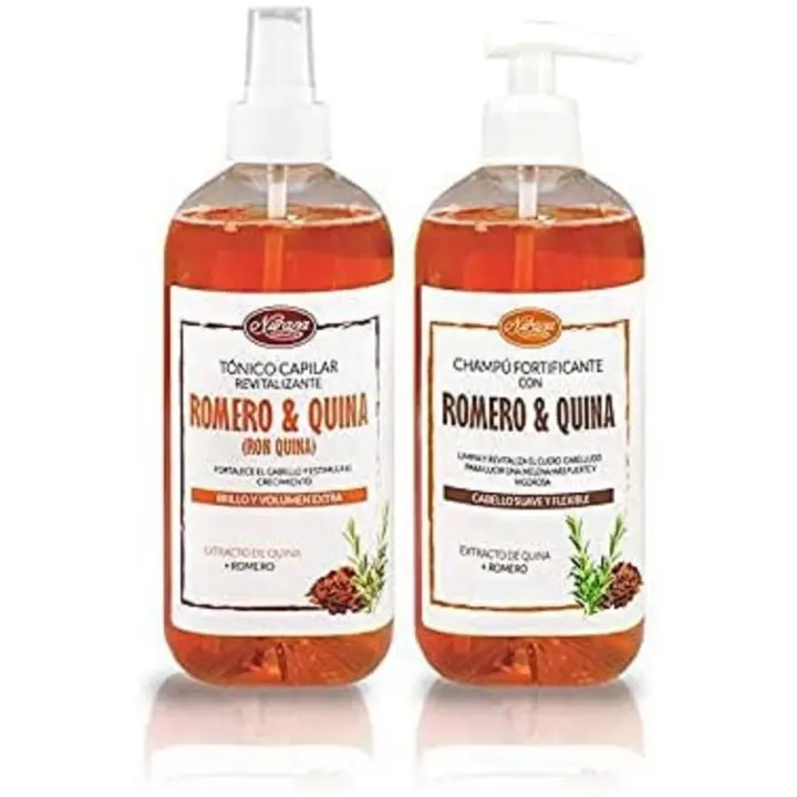 Nurana Pack Ronquina (Romero y Quina) Champú 500ml + Tónico 500ml ⭐⭐⭐⭐⭐ - 1