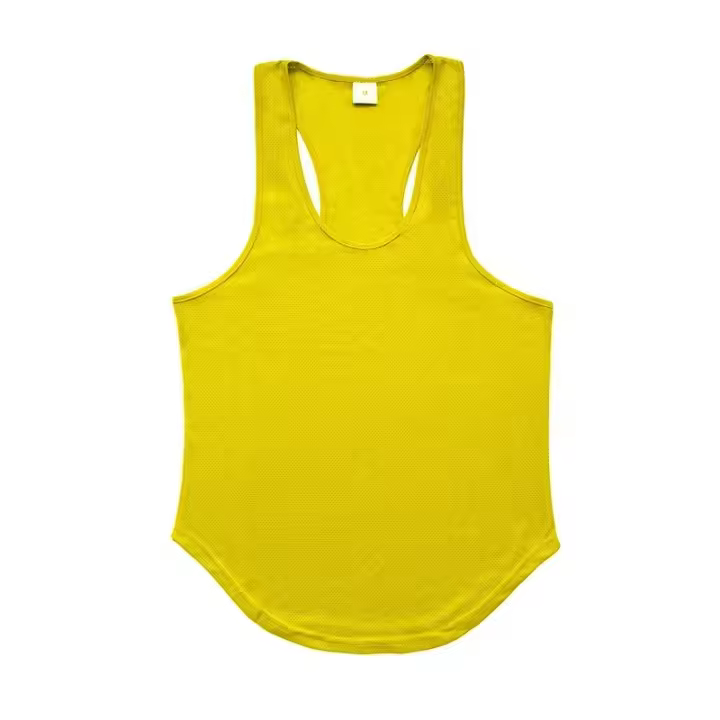 Camiseta Deportiva Sin Mangas Para Hombre Estilo Fitness Y Gimnasio Secado Rápido Transpirable Verano Y-Back Mesh Para Ejercicio Y Musculación - 1