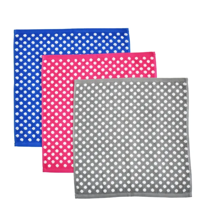 CASTMA GARANTIA DE ALTA CALIDAD - Set de 3 Paños de Cocina Rizo Modelo DOTS 50x50cm - Absorción Alta y Secado Rápido - 1