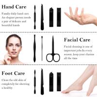 Juego de manicura, regalo de Navidad para hombres, kit de cortaúñas, juego de cortaúñas, kit de cuidado de uñas, kit de manicura 7 en 1, kit de cuidado facial y pedicura de acero inoxidable, regalos de Navidad para hombres, papás y adolescentes - details 1