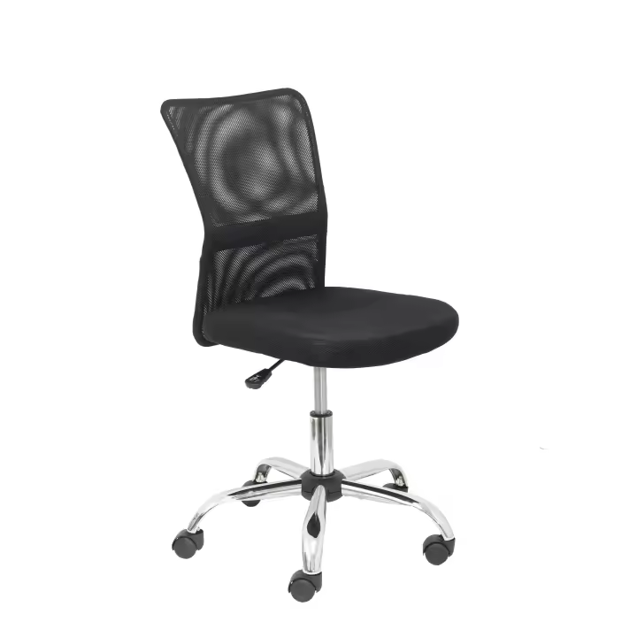 Silla Ergonómica Piqueras Y Crespo con Respaldo de Malla Negro - 1