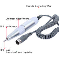 Martillo De Uñas Eléctrico Con Mango Herramienta De Pulido Y Grind Manicura Y Pedicura Accesorios De Cabezal De 12V 20W Velocidad Sin Carga 35000rpm - details 4
