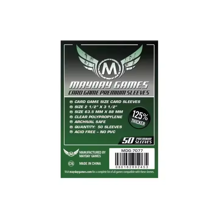 Fundas Premium Mayday Games Tamaño Standard 63.5 x 88 mm - 1
