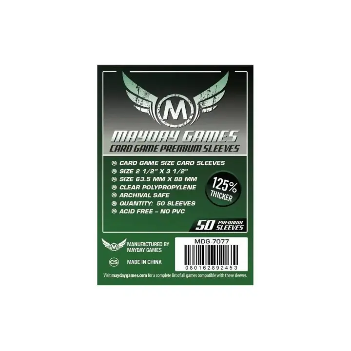 Fundas Premium Mayday Games Tamaño Standard 63.5 x 88 mm - 1