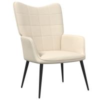 vidaXL Sillón de relax con taburete tela Gris claro, Gris oscuro, Crema Sillon Dormitorio Sillon Comodos Silla Relax Sillón Sofá - details 4