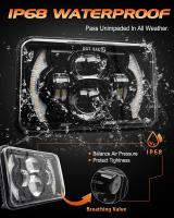 Faros LED 80W 4x6 Pulgadas Proyector H4 Para Coche Camión Offroad Convertidor H4651 H4652 H4656 H4666 Banda De Trabajo Alta Y Baja - details 3