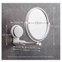 Espejo De Maquillaje Con Aumento HD Espejo De Aseo Para Baño Montado En La Pared Espejo Gira 360 Grados Moderno 6 Pulgadas - details 2