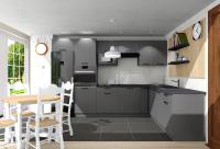 Cocina completas en L 260 y 240 cms color Gris Grafito ref-204B2 - details 0