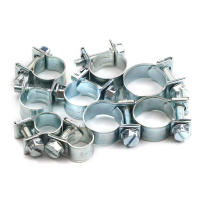 Kit De Tornillos De Tubo Doble Oreja 8-18mm Para Combustible Y Agua Herramienta De Jardín Y Plomería Material Acero Galvanizado - details 6