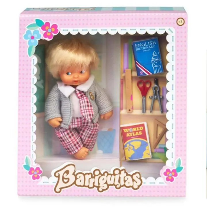 Barriguita niño preparado para la vuelta al cole con accesorios - 1