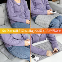 Almohadilla De Calor Eléctrico Para El Cuello Y Hombros Almohadilla De Compresión Caliente Para Alivio Del Dolor Lumbar Y Piernas Edredón De Terapia Física Para Invierno Tamaño Grande Material De Algodón Y ABS - details 5