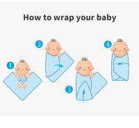 Manta de Algodón para Bebe, Manta Tejida para niños y niños, 90x70cm, cochecito Súper suave para recién nasido, envoltura para envolver, Saco de dormir a Cuadros para CUNA sólida a la moda - details 4