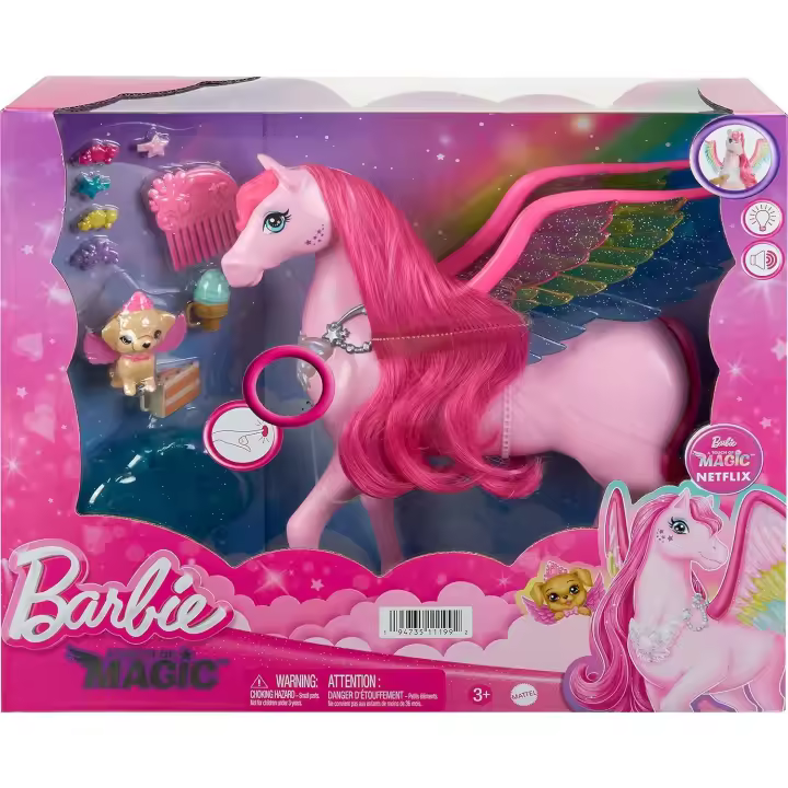 Barbie A Touch Of Magic Pegaso Y Accesorios (Mattel HLC40) - 1