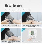 Tensiómetro digital de brazo, mide con precisión la presión arterial y el pulso, tensiómetro automático clínicamente probado con pulsera de 22-36 cm - details 4