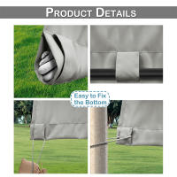 Cortinas Para Patio Al Aire Libre Impermeables Con Ojales Aisladas Para Ventanas Con Bolso De Palas Tapete Gazebo Pergola Anti-Viento - details 6