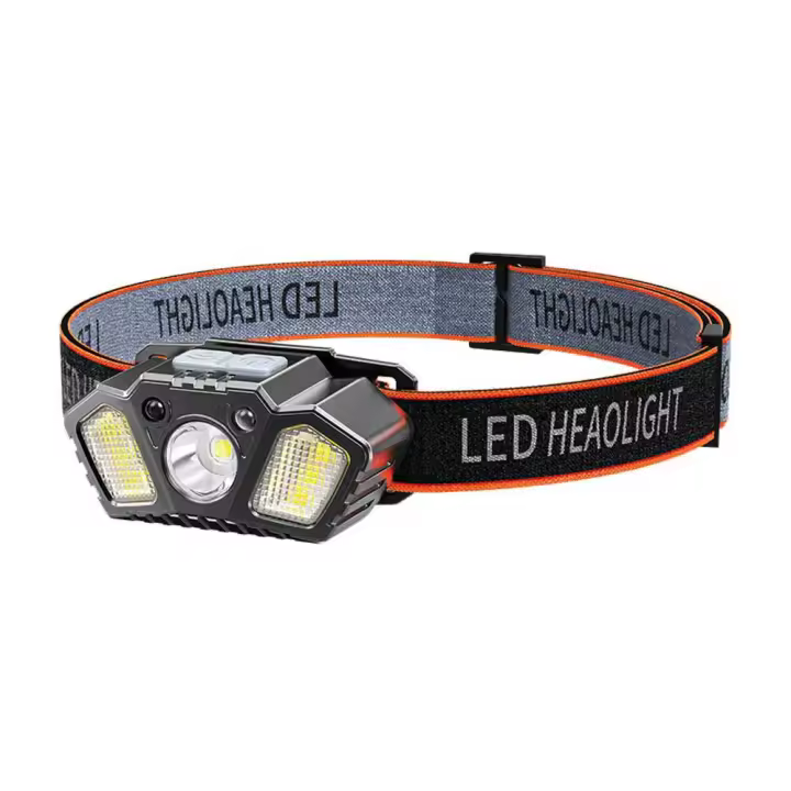 Linterna Frontal Con Sensor De Movimiento LED Blanco Potente Para Camping Y Pesca Lámpara De Cabeza Roja Con Modo De Destello - 1