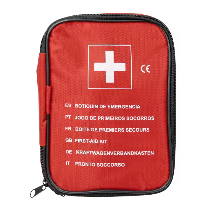 BOTIQUÍN DE PRIMEROS AUXILIOS JBM51246. CONTIENE: 1 FOLLETO PRIMEROS AUXILIOS 1 TIJERAS 1 PAR DE GUANTES DE LÁTEX 2 TOALLITAS DE ALCOHOL 2 TIRITAS ADHESIVAS 25GR. DE ALGODÓN 1 SOBRE CON 5 GASAS 20X20CM 1 VENDA 1 ROLLO DE ESPARADRAPO - 1