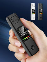Alcoholímetro profesional recargable portátil, probador de Alcohol de respiración, luz y sonido preciso con pantalla LCD, indicador de 3 colores - details 0