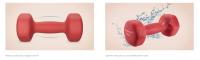 SONGMICS Juego de 2 mancuernas, mancuernas hexagonales, revestimiento de neopreno, entrenamiento de fuerza, entrenamiento de fitness, para el hogar,Rojo Rubí/Naranja Papaya - details 3