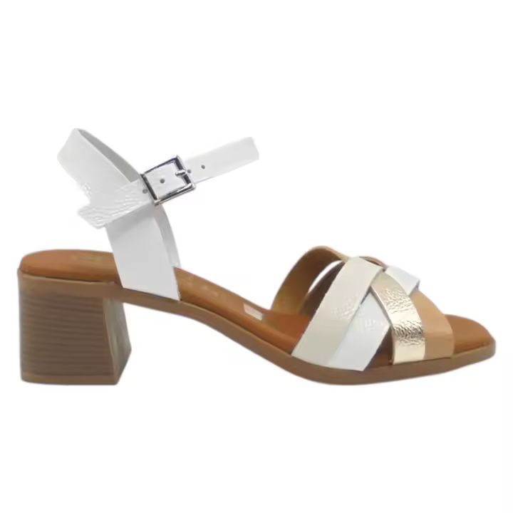 Sandalias marca Oh! My Sandals modelo 5733 en color blanco - 1