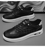 Zapatillas De Correr Para Hombre Zapatillas Deportivas Al Aire Libre 2024 Nuevas Vulcanizadas Planas Casuales Con Cordones Para Ocio Y Ejercicio - details 16