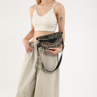 Bolsa De Cintura Para Mujer Con Estampado De Leopardo Bolso De Pecho De Moda Bolsa Cruzada De Hombro Sencilla Bolsa De Teléfono Para Dama - details 4
