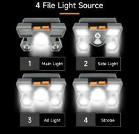 5 LED luz linterna recargable con bateria de 18650 incorporada fuerte luces para acampar aventura lampara de pesca faro para la cabeza - details 5