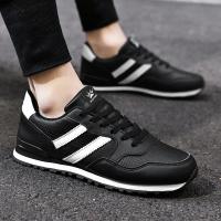 Zapatos De Correr Clásicos Para Hombre Zapatillas De Deporte Al Aire Libre Transpirables De Cuero Sintético Y Lona Suave Para Caminar Y Correr Media Maratón - details 15