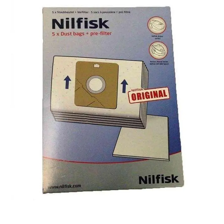 Bolsas originales para aspirador Nilfisk modelos Bravo / Action / Astral / GM 100 Sprint - 1
