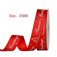 Cinta De Navidad De 5 Metros 15mm 25mm Satinada Para Embalaje De Regalos Y Decoración De Navidad DIY Artesanía Hecha a Mano - details 8