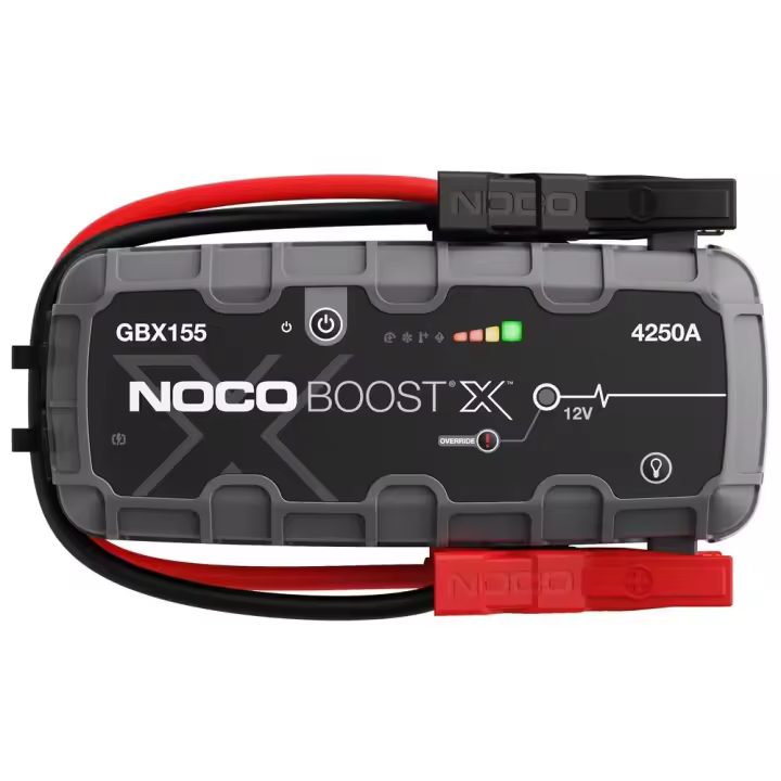 NOCO Boost X GBX155: Arrancador de Batería de Litio de 4250A UltraSafe – Antichispas y Protección contra Polaridad Inversa – Power Bank USB y Linterna  LED – para Motores de Gasolina 10L y Diésel 8L - 1