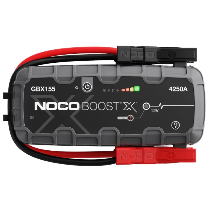 NOCO Boost X GBX155: Arrancador de Batería de Litio de 4250A UltraSafe – Antichispas y Protección contra Polaridad Inversa – Power Bank USB y Linterna  LED – para Motores de Gasolina 10L y Diésel 8L - 1